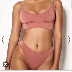 Dusty Pink Bikini top. Gooseberry. Size large